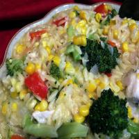 Chicken With Orzo and Veggies_image