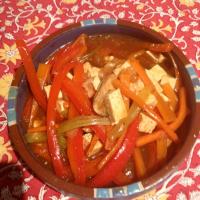 Indonesian Sweet and Sour Tofu With Vegetables_image