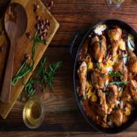 Skillet Chicken With Tomatoes, Pancetta and Mozzarella image