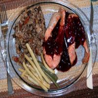 Salmon with Blackberry Butter_image