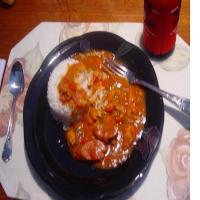 How to Make Crawfish Andouille sausage Étouffée_image