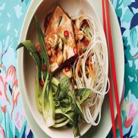 Tofu with Baby Bok Choy and Rice Noodles image