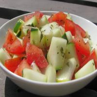 Feggous and Tomato Salad (Moroccan Chopped Cucumber and Tomato S image