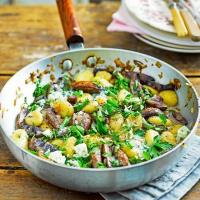 Gnocchi with mushrooms & blue cheese image