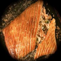 Salmon Wrapped in Pastry With Rice_image