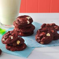 Red Velvet White Chip Cookies image