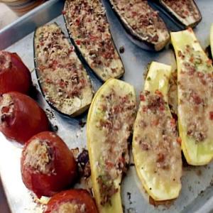 Eggplant, Yellow Squash and Tomato Casino image