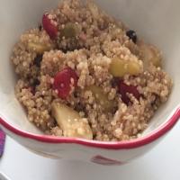 Hot Quinoa Breakfast With Fruits image