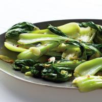 Baby Bok Choy with Chile and Garlic image