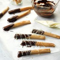 Chocolate-Dipped Phyllo Sticks image