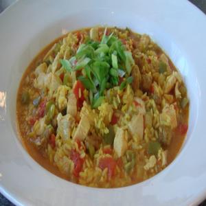 Simple Chicken and Sausage Paella image