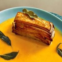 Mushroom Mille-Feuille With Tomato Coulis_image