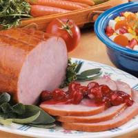 Easy Ham with Cherry Sauce image