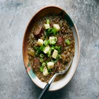 Slow Cooker Lentil Soup With Sausage and Apples image