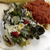 Baked Swiss Chard With Olive Oil and Parmesan image