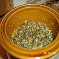Crock Pot Cheesy Spinach image