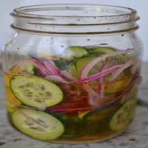 Marinated Cucumbers and Red Onions_image