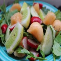 Cucumber Melon Salad With Raspberry Vinegar image