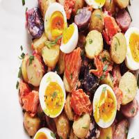 Smoked-Salmon Potato Salad With Eggs and Herbs image