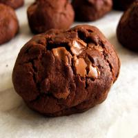 Chocolate Cookies With Chocolate Covered Raisins image