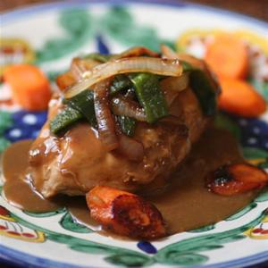 Chicken Simmered in Poblano Cream_image
