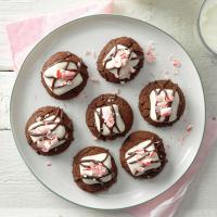 Peppermint-Kissed Fudge Mallow Cookies image