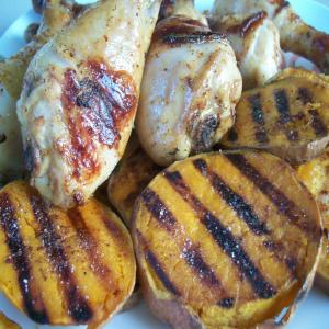 Rachael Ray's Grilled Beer Chicken With Potato Slabs image