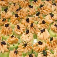 Smoked Salmon Mousse in Cucumber Boats image