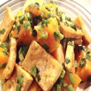 Braised Butternut Squash With Tofu and Green Onions_image