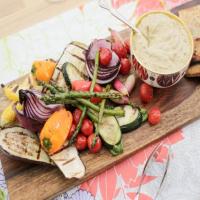 Grilled Summer Vegetables with Avocado-Yogurt Dip image
