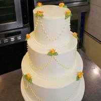 Lemon-Raspberry Wedding Cake_image