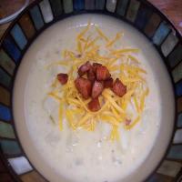 Rosemary Garlic Cream of Potato Soup_image