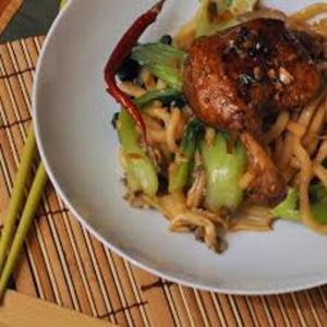 Crispy Duck With Udon Noodles_image