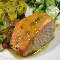 Roasted Salmon With Sweet-N-Hot Mustard Glaze - Robin Miller image