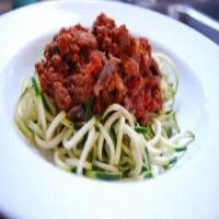 Zucchini Spaghetti with Turkey Marinara Sauce_image