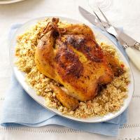 Lemon-Roasted Chicken with Olive Couscous image
