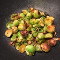 Pan Fried Brussels Sprouts image