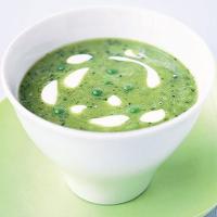 Easy pea & mint soup image