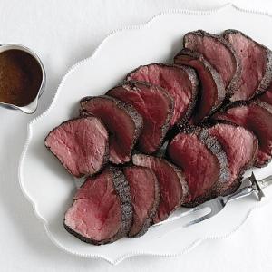Beef Filet with Porcini and Roasted Shallot Sauce - Recipe - FineCooking_image