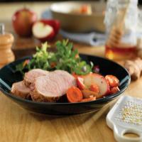 Honey-Ginger Pork with Carrots and Apples image