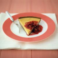 Buttermilk Pie with Raspberry Sauce_image