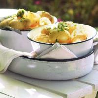 New potatoes with lemon & chive butter image