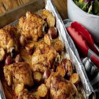 Rotisserie Roasted Chicken with Potatoes_image