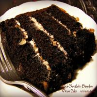 Rich Chocolate-Bourbon Pecan Cake image