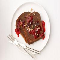 Chocolate-Hazelnut French Toast With Raspberry Syrup_image