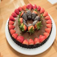 Chocolate-Covered Strawberry Tart image