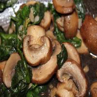 Sauteed Spinach & Mushrooms_image
