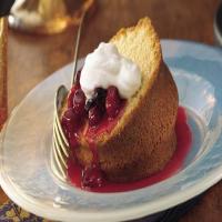 Almond Pound Cake with Cherry-Berry Sauce image