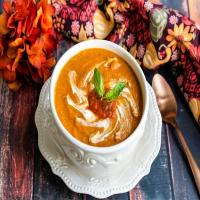 Savory Roasted Butternut Squash & Red Pepper Soup_image