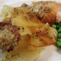 Potato Gratin With Chicken Broth, Garlic and Thyme image